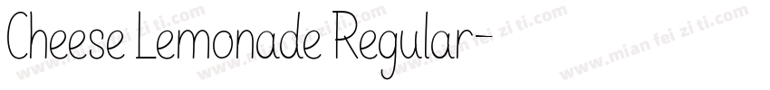 Cheese Lemonade Regular字体转换